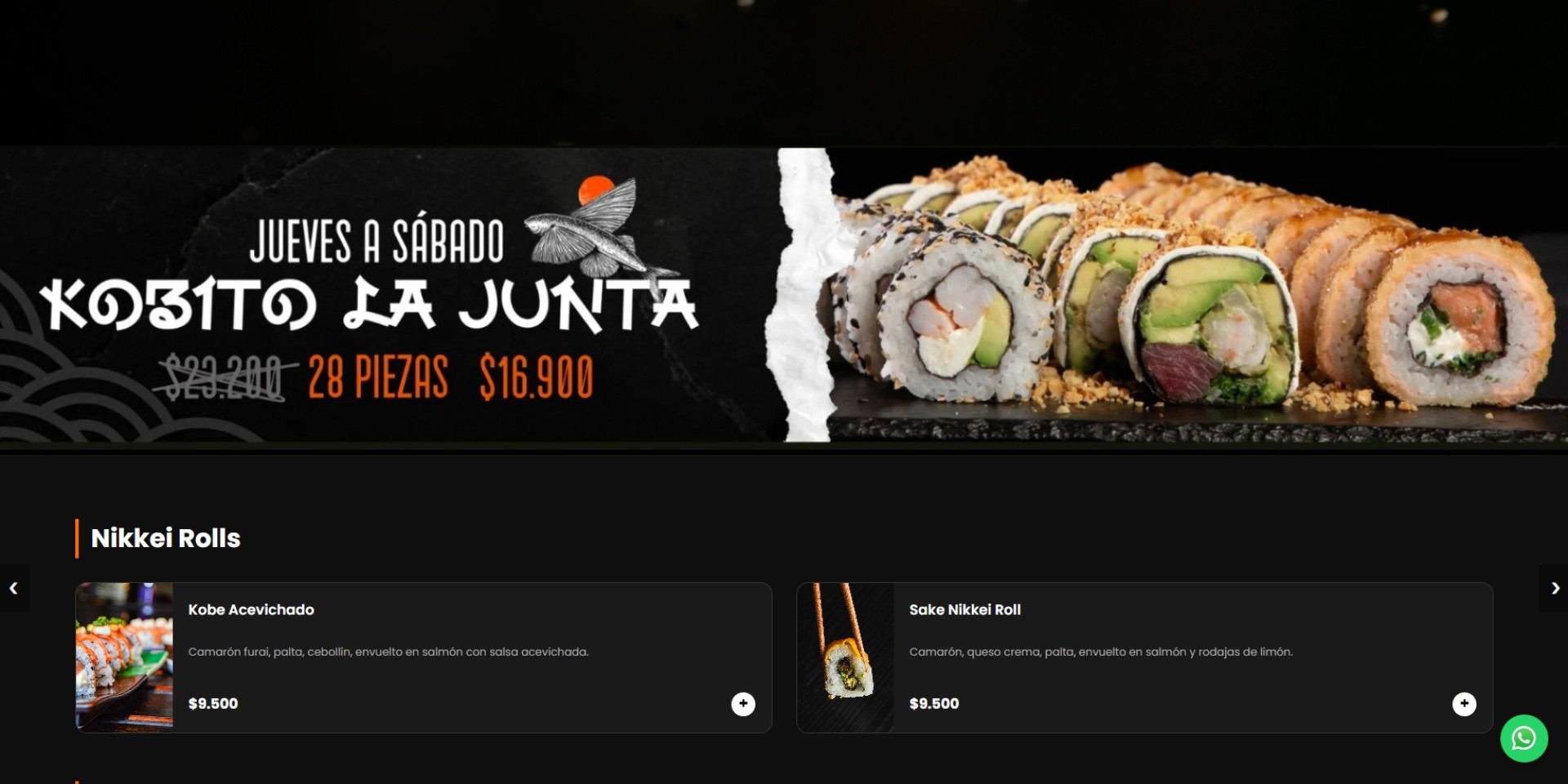 Hero Section Dinámico